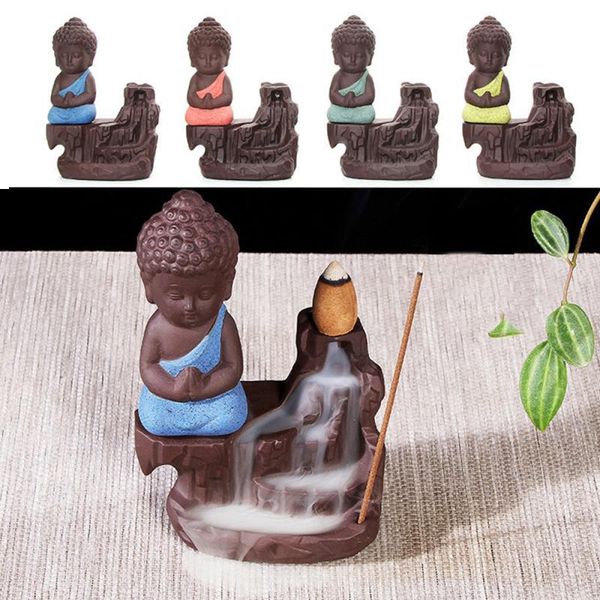 fragrance lamps backflow incense burner ceramic purple sand pottery the little monk censer high mountain stream water small buddha home deco
fragrance lamps backflow incense burner ceramic purple sand pottery the little monk censer high mountain stream water small buddha home deco
