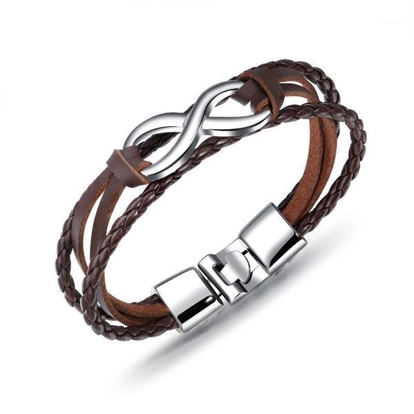 infinity woven leather couple bracelet rope stainless steel bracelet for women men friendship bracelets snap button1, Golden;silver
infinity woven leather couple bracelet rope stainless steel bracelet for women men friendship bracelets snap button1, Golden;silver