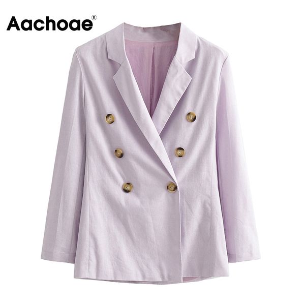 women office wear purple blazer 2021 double breasted long sleeve outerwear coat ladies notched collar chic blazers, Black;white
women office wear purple blazer 2021 double breasted long sleeve outerwear coat ladies notched collar chic blazers, Black;white