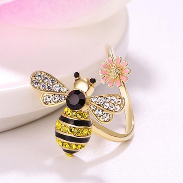 gold with rhinestone black pink enamel insect queen bee ring~ adjustable gift idea cluster rings, Golden;silver
gold with rhinestone black pink enamel insect queen bee ring~ adjustable gift idea cluster rings, Golden;silver