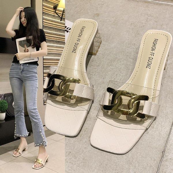 slippers casual high-heeled shoes lady square heel slides slipers women med luxury block 2021 transparent pu rubber fashion rome, Black
slippers casual high-heeled shoes lady square heel slides slipers women med luxury block 2021 transparent pu rubber fashion rome, Black