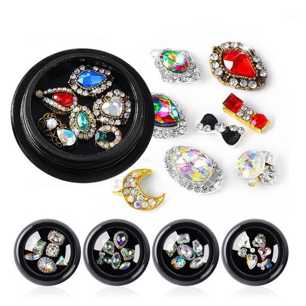 box mix shape nail art diy alloy zircon pearl 3d decoration rhinestone diamond nails jewelry charms accessories1, Silver;gold
box mix shape nail art diy alloy zircon pearl 3d decoration rhinestone diamond nails jewelry charms accessories1, Silver;gold
