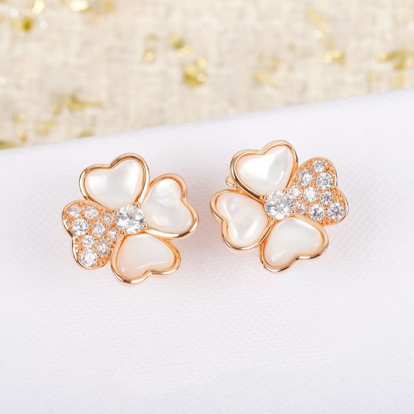 new famous brand fashion party jewelry earrings for women rose gold color 4 hearts 4 leaves flowers ear pin, Silver
new famous brand fashion party jewelry earrings for women rose gold color 4 hearts 4 leaves flowers ear pin, Silver