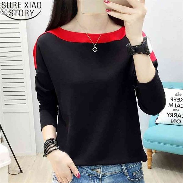 spring long sleeve slash neck women shirts fashion blouse white shirt casual ladies korean chemisier femme 7989 210506
spring long sleeve slash neck women shirts fashion blouse white shirt casual ladies korean chemisier femme 7989 210506