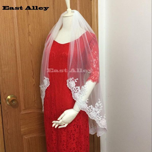 bridal veils veu de noiva ivory white accessories wedding veil fingertip alencon lace appliqued with comb, Black
bridal veils veu de noiva ivory white accessories wedding veil fingertip alencon lace appliqued with comb, Black
