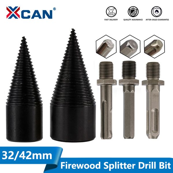 xcan 1pc 32mm/42mm hss firewood splitter drill bit round/hex/triangle shank wood split cone drill bit woodworking tools
xcan 1pc 32mm/42mm hss firewood splitter drill bit round/hex/triangle shank wood split cone drill bit woodworking tools