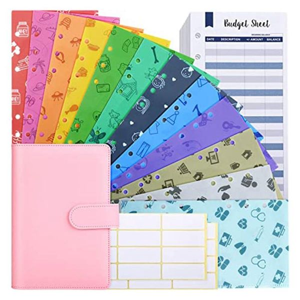 budget envelopes with a6 binder,12 durable waterproof plastic cash system for planner gift wrap
budget envelopes with a6 binder,12 durable waterproof plastic cash system for planner gift wrap