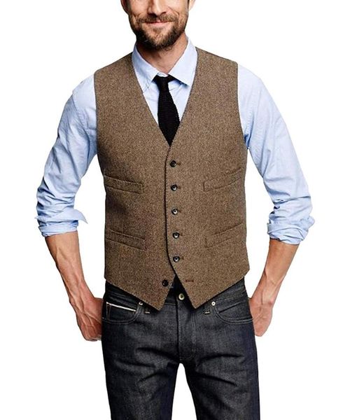 men's vests man's suit vest wool herringbone formal groom's wear wedding tuxedo waistcoat plus size custom, Black;white
men's vests man's suit vest wool herringbone formal groom's wear wedding tuxedo waistcoat plus size custom, Black;white