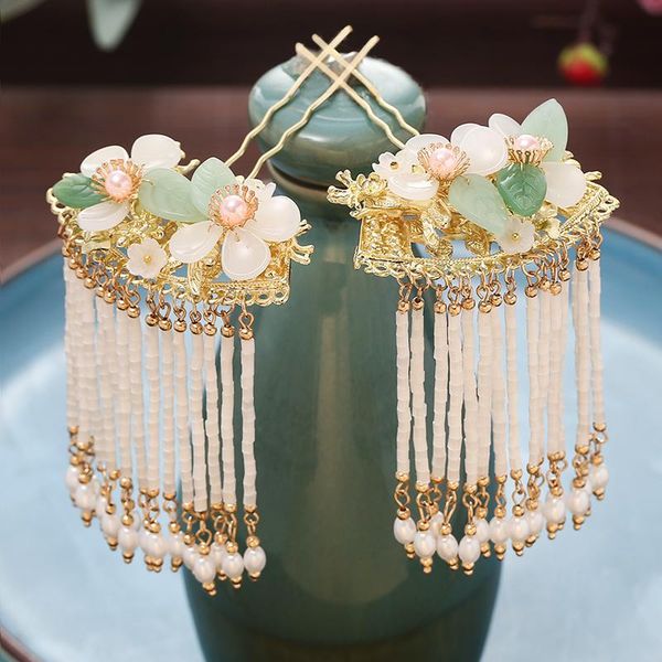 handmade hanfu pair of hair stick antiquity clasp headdress flowers fresh plug tassel ornament other event & party supplies
handmade hanfu pair of hair stick antiquity clasp headdress flowers fresh plug tassel ornament other event & party supplies