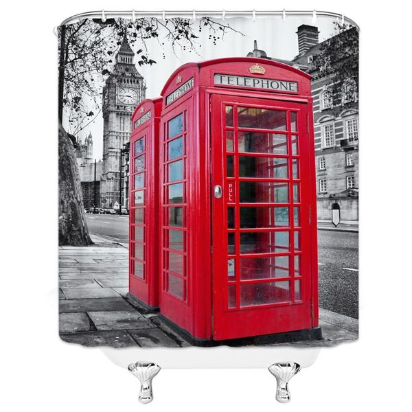 retro london telephone booth bathroom shower curtain big ben red scenery waterproof polyester fabric for art bathtub home decor curtains
retro london telephone booth bathroom shower curtain big ben red scenery waterproof polyester fabric for art bathtub home decor curtains