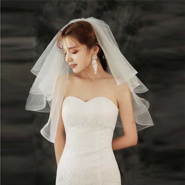 bridal veils women short tulle veil with comb wedding accessories mariage two layers white ivory simple, Black
bridal veils women short tulle veil with comb wedding accessories mariage two layers white ivory simple, Black