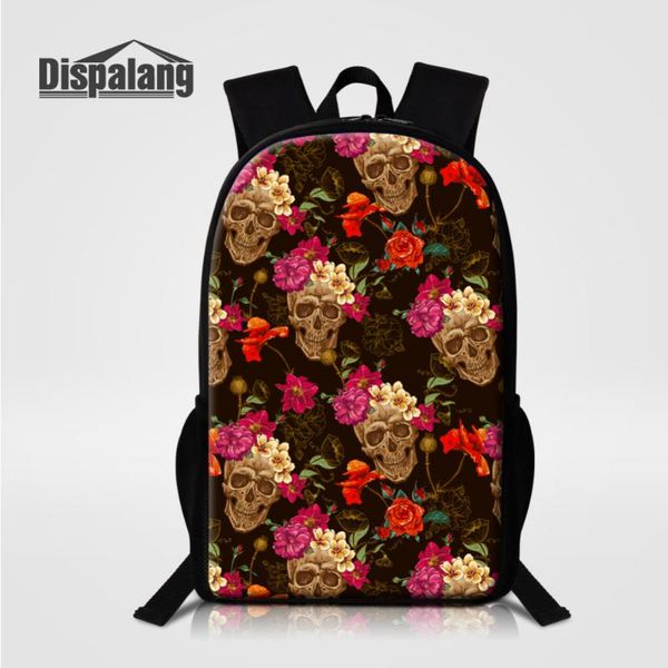 backpack dispalang women mens flower skull print school bags for teenagers shoulder kids large travel bag
backpack dispalang women mens flower skull print school bags for teenagers shoulder kids large travel bag
