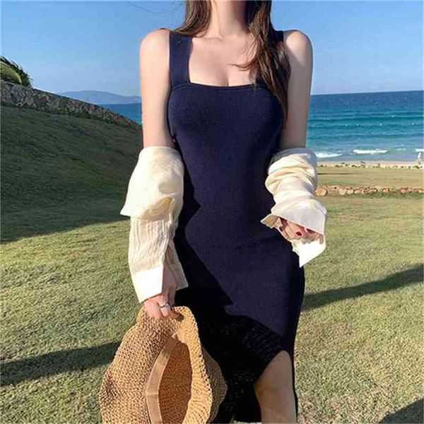 knitted dress evening summer dress black sleeveless women slim elastic bodycon party es vestidos 210423, White
knitted dress evening summer dress black sleeveless women slim elastic bodycon party es vestidos 210423, White