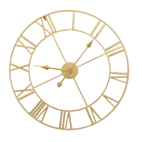 wall clocks iron silent clock simple decor home decorative living room (golden embryo golden stitches)
wall clocks iron silent clock simple decor home decorative living room (golden embryo golden stitches)