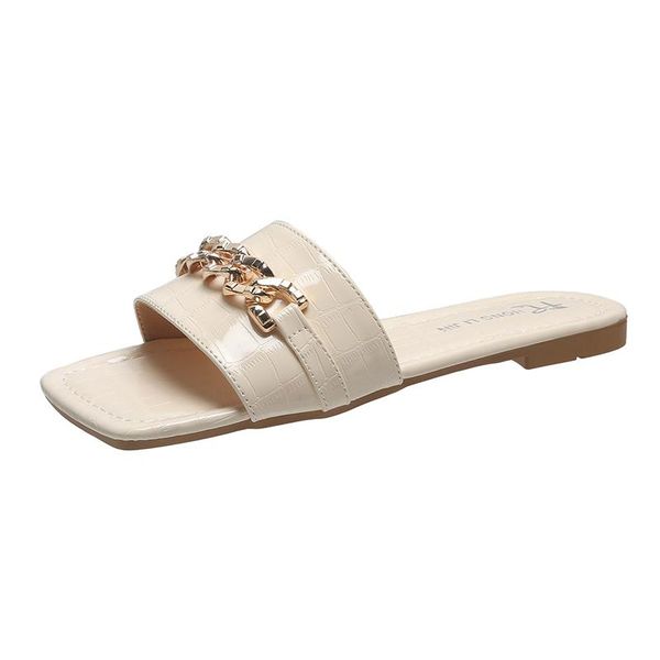 slippers women's casual simple fashion all-match vamp buckle design elegant open toe solid color outdoor, Black
slippers women's casual simple fashion all-match vamp buckle design elegant open toe solid color outdoor, Black