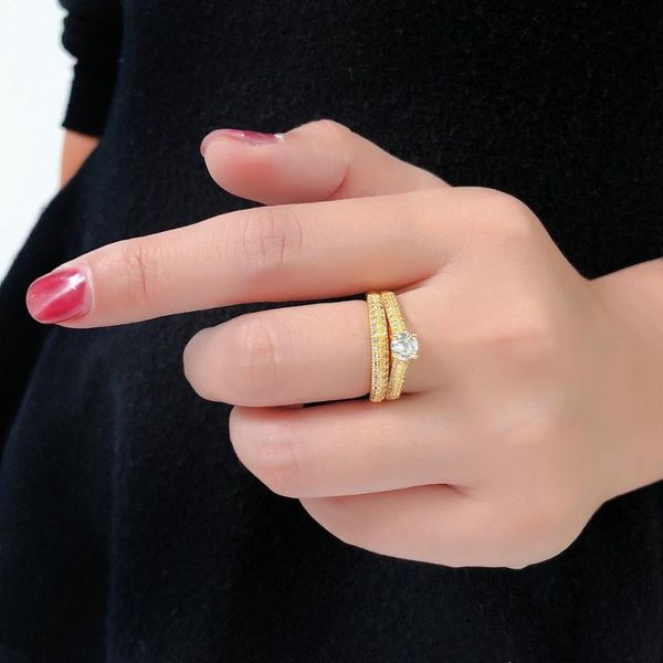 wedding rings fashion bridal sets with full cubic zirconia for women engagement white/ yellow gold color jewelry ring dzr001m, Slivery;golden
wedding rings fashion bridal sets with full cubic zirconia for women engagement white/ yellow gold color jewelry ring dzr001m, Slivery;golden