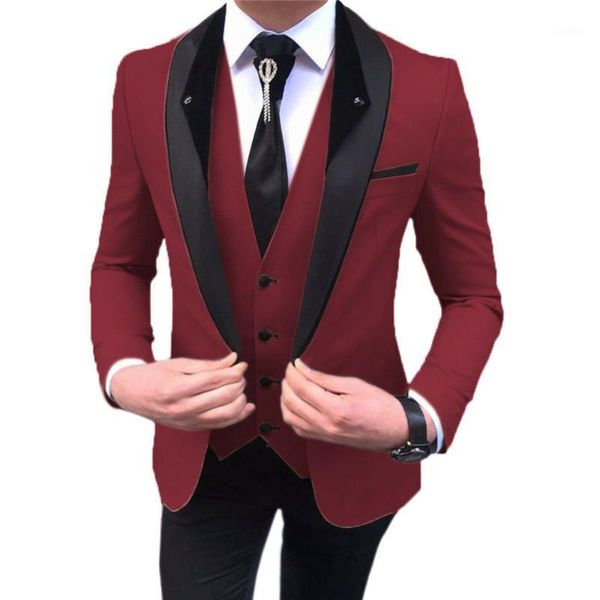 men's suits & blazers trajes a medida formal for wedding set black peaked lapel blue/grey/red/pink jacket&vest&pant slim fit groom, White;black
men's suits & blazers trajes a medida formal for wedding set black peaked lapel blue/grey/red/pink jacket&vest&pant slim fit groom, White;black