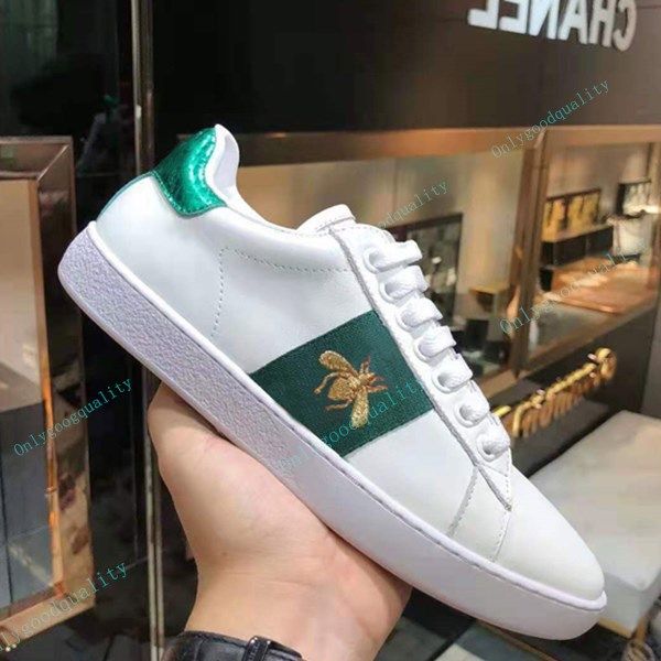 fashion designer leather casual shoes for women men comfortable bee white with tiger snake sports flat sneakers 35-45, Black
fashion designer leather casual shoes for women men comfortable bee white with tiger snake sports flat sneakers 35-45, Black