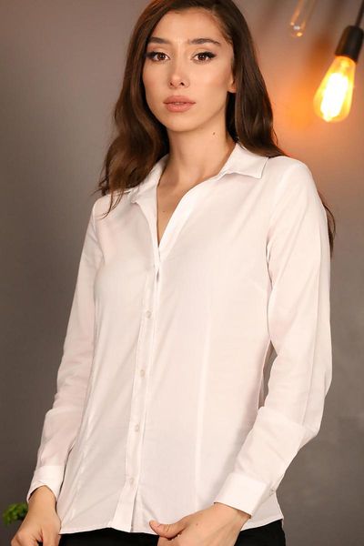 women's blouses & shirts 100% cotton shirt casual or business soft blouse buttoned long sleeve fashion slim waist, White
women's blouses & shirts 100% cotton shirt casual or business soft blouse buttoned long sleeve fashion slim waist, White
