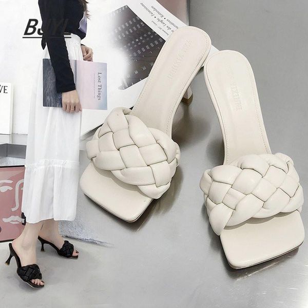 slippers women's summer wear 2021 shoes woven open-toed sandals gentle fairy half drag, Black
slippers women's summer wear 2021 shoes woven open-toed sandals gentle fairy half drag, Black