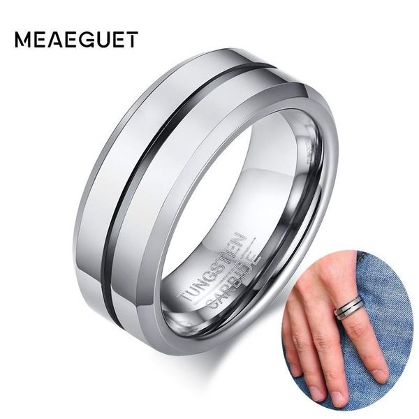 wedding rings silver tungsten bands men 8mm beveled satin black center groove for engagement anniversary custom inside, Slivery;golden
wedding rings silver tungsten bands men 8mm beveled satin black center groove for engagement anniversary custom inside, Slivery;golden