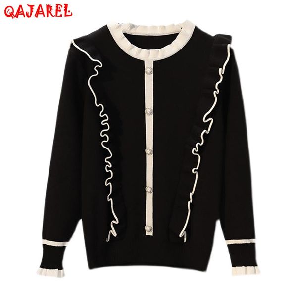 women's sweaters women black knitted cotton pullovers autumn winter thick warm korean vintage 2021 elegant bodycon coat, White;black
women's sweaters women black knitted cotton pullovers autumn winter thick warm korean vintage 2021 elegant bodycon coat, White;black