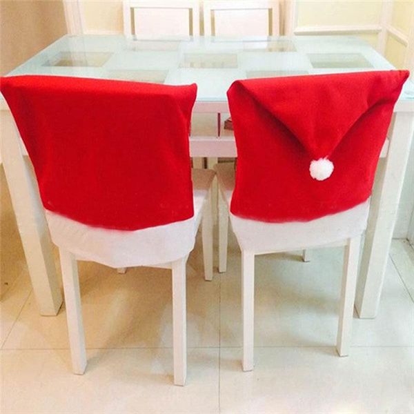 chair covers christmas festival cover dining non-woven fabric red hat with ball back for kitchen decorative year
chair covers christmas festival cover dining non-woven fabric red hat with ball back for kitchen decorative year