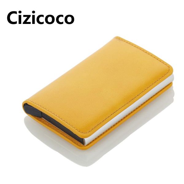 card holders male metal blocking aluminium holder pu leather wallet mini business id cases wholesale, Brown;gray
card holders male metal blocking aluminium holder pu leather wallet mini business id cases wholesale, Brown;gray