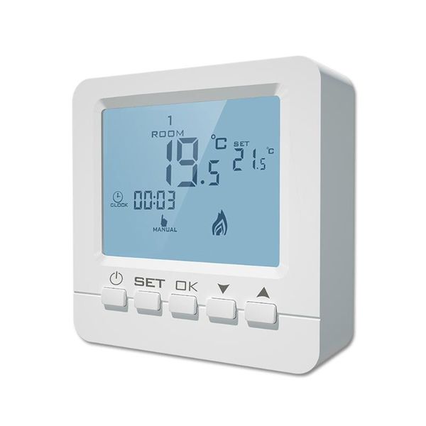 smart home control gas boiler water heating thermostat wall-mounted battery powered lcd display temperature intelligent controller
smart home control gas boiler water heating thermostat wall-mounted battery powered lcd display temperature intelligent controller