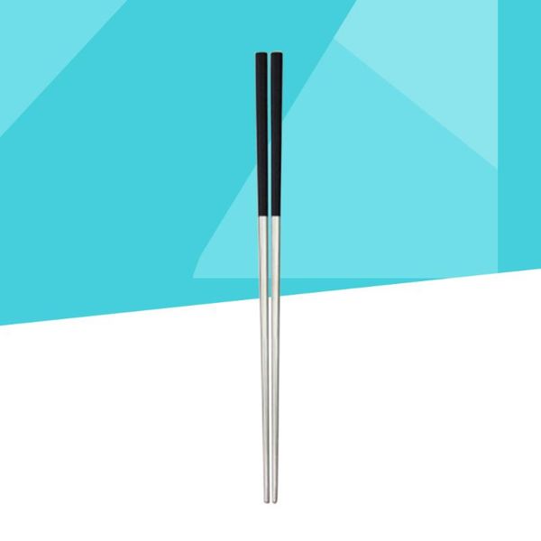 chopsticks a pair of 23cm stainless steel plating ultra lightweight square anti-slip (black and silver)
chopsticks a pair of 23cm stainless steel plating ultra lightweight square anti-slip (black and silver)