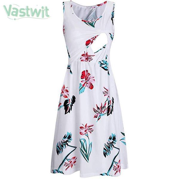 summer maternity clothes floral tunic breastfeeding dress women pregnant sleeveless loose flower nursing for pregnancy dresses, White
summer maternity clothes floral tunic breastfeeding dress women pregnant sleeveless loose flower nursing for pregnancy dresses, White