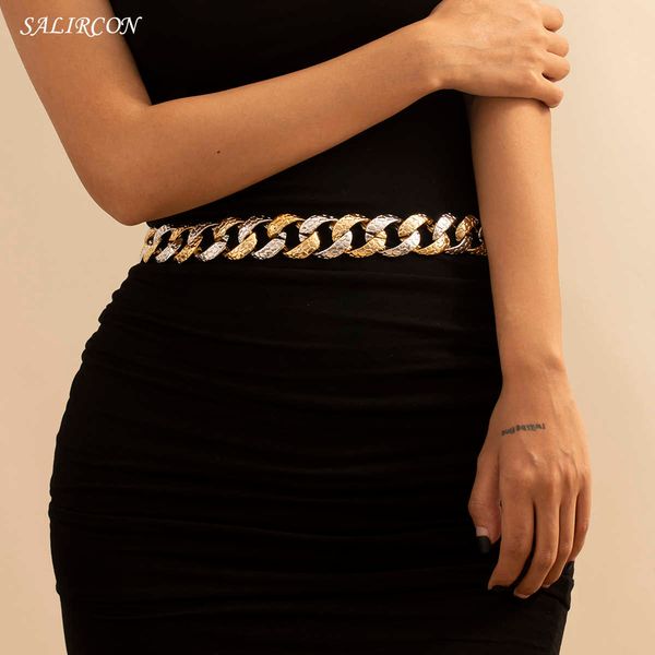 punk ccb link chain belt waist chain for women men fashion mixed silver color belly body chain goth jewelry gift 2021 trend p0811
punk ccb link chain belt waist chain for women men fashion mixed silver color belly body chain goth jewelry gift 2021 trend p0811