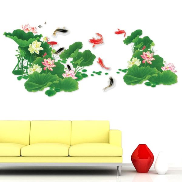 wallpapers lotus pond wall sticker home decor living room flowers fish decal self-adhesive removable mural
wallpapers lotus pond wall sticker home decor living room flowers fish decal self-adhesive removable mural