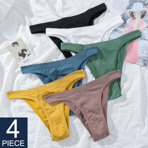 women's panties seamless women thongs g-string underwear female cotton crotch briefs soft pantys lingerie 4pcs, Black;pink
women's panties seamless women thongs g-string underwear female cotton crotch briefs soft pantys lingerie 4pcs, Black;pink