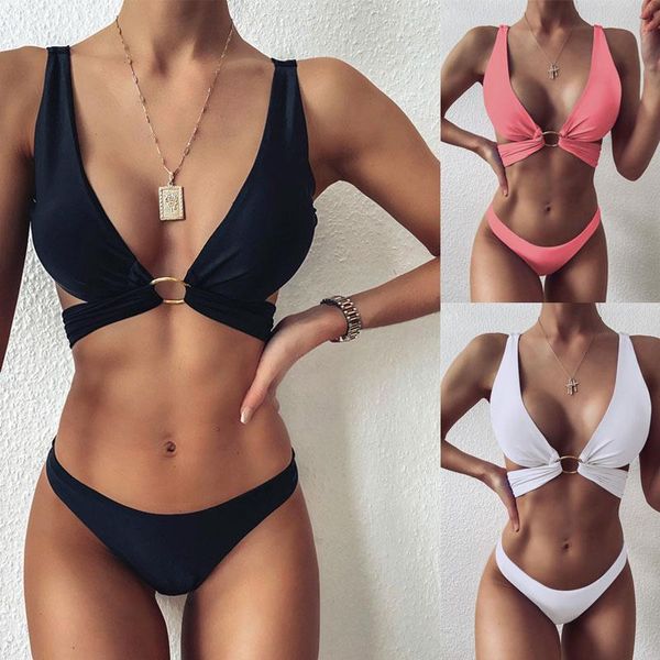 women's swimwear push up bikini 2021 set women bathing suit swimsuit female swimming bandage thong, White;black
women's swimwear push up bikini 2021 set women bathing suit swimsuit female swimming bandage thong, White;black