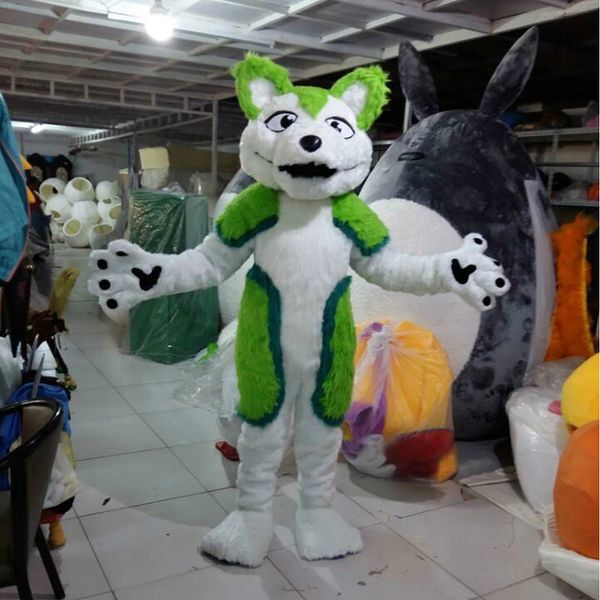 halloween green husky mascot costume theme character carnival size fursuit christmas birthday party dress, Red;yellow
halloween green husky mascot costume theme character carnival size fursuit christmas birthday party dress, Red;yellow