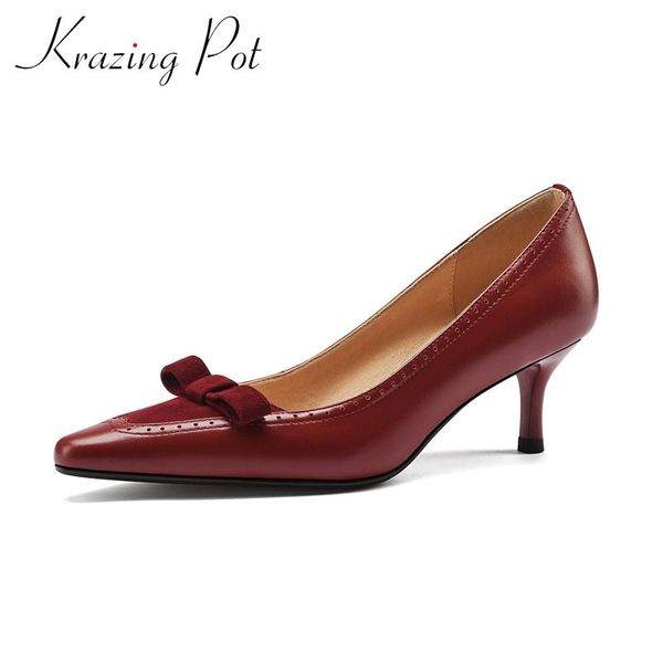 krazing pot french romantic natural leather butterfly-knot pointed toe thin high heel slip on patchwork maiden women pumps l04 dress shoes, Black
krazing pot french romantic natural leather butterfly-knot pointed toe thin high heel slip on patchwork maiden women pumps l04 dress shoes, Black