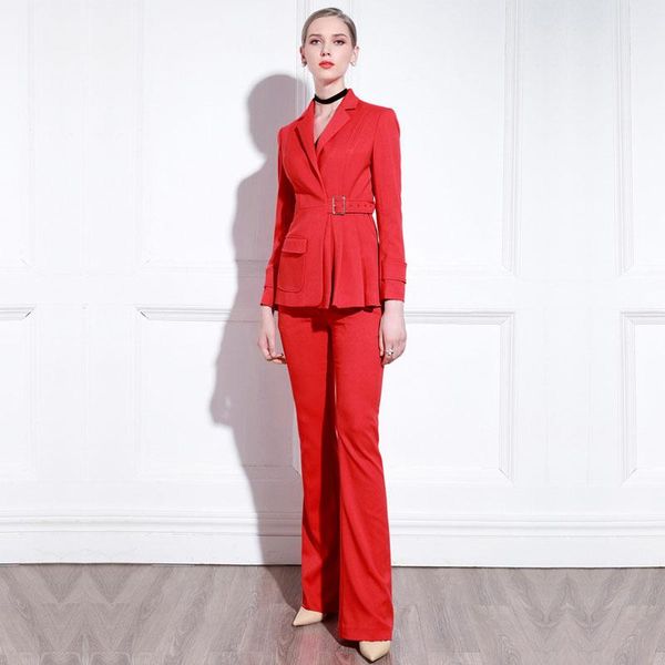 women's two piece pants high end female president suit professional dress temperament fashion celebrity suit british, White
women's two piece pants high end female president suit professional dress temperament fashion celebrity suit british, White