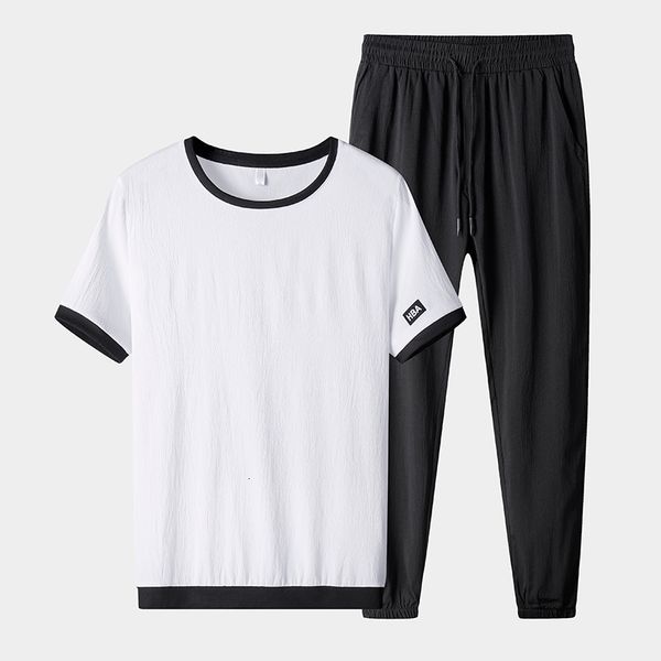 hoodies big size summer tracksuit men sportswear short sleeve t-shirts+pants 2 pieces men's sets jogging sweat suits 6xl 7xl 8xl, Black
hoodies big size summer tracksuit men sportswear short sleeve t-shirts+pants 2 pieces men's sets jogging sweat suits 6xl 7xl 8xl, Black
