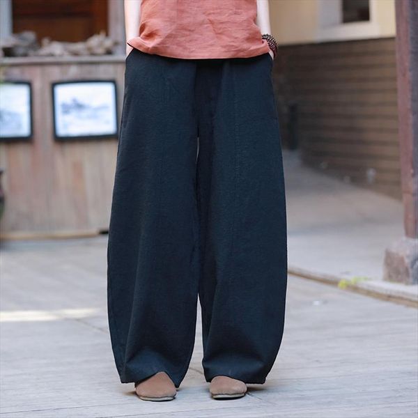 spring summer ramie patchwork knickerbockers womens capri loose elastic waist plus size trousers, Black;white
spring summer ramie patchwork knickerbockers womens capri loose elastic waist plus size trousers, Black;white