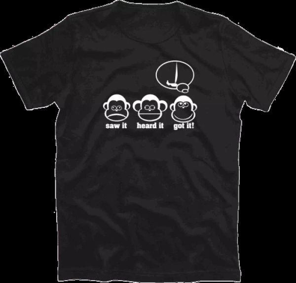 three monkeys saw it heard it got it sailboat sailing sailor boat t-shirt s-xxxl, White;black
three monkeys saw it heard it got it sailboat sailing sailor boat t-shirt s-xxxl, White;black
