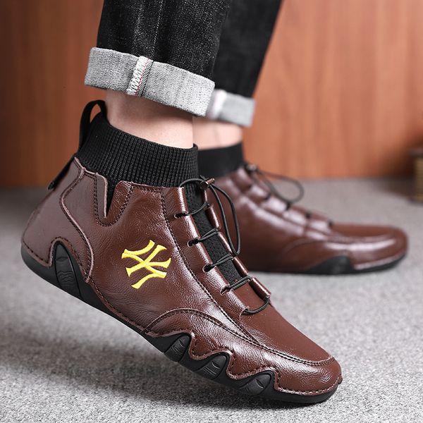 new eight claw shoes men's driving doudou british foot covering business casual leather lightweight dad, Black
new eight claw shoes men's driving doudou british foot covering business casual leather lightweight dad, Black