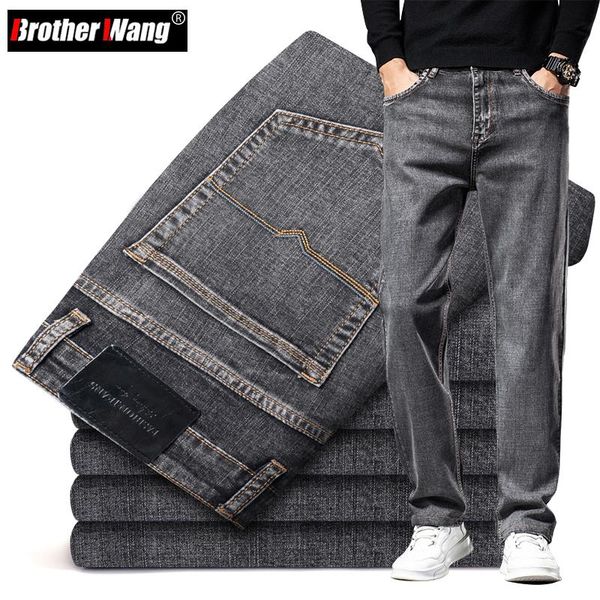 men's jeans 6 colors autumn men gray straight-leg business casual cotton stretch denim pants male brand clothing plus size 40 42 44, Blue
men's jeans 6 colors autumn men gray straight-leg business casual cotton stretch denim pants male brand clothing plus size 40 42 44, Blue