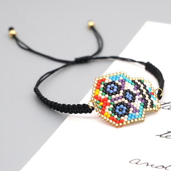 charm bracelets go2boho halloween skull bracelet 2021 fashion handmade miyuki bead jewelry colorful jewellery friends braided rope, Golden;silver
charm bracelets go2boho halloween skull bracelet 2021 fashion handmade miyuki bead jewelry colorful jewellery friends braided rope, Golden;silver
