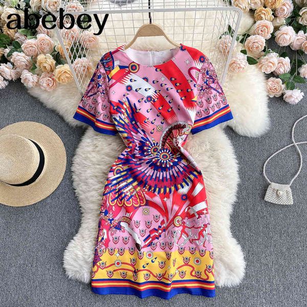 fashion retro print dress women short sleeve o neck sashes slim es spring casual bohemian vacation 210512, Black;gray
fashion retro print dress women short sleeve o neck sashes slim es spring casual bohemian vacation 210512, Black;gray