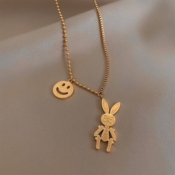 xianlan664 titanium steel faces the rabbit necklace female light luxury niche long ins in cold wind fleece sweater chain accessori, Silver
xianlan664 titanium steel faces the rabbit necklace female light luxury niche long ins in cold wind fleece sweater chain accessori, Silver