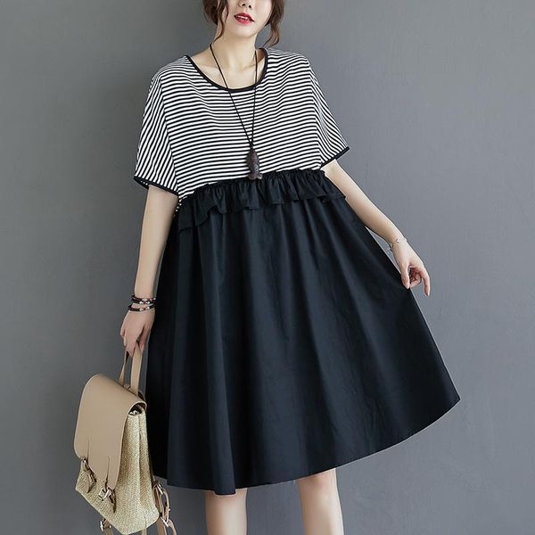 arrive summer maternity dress woman casual striped large size dresses pregnant clothing md-03009, White
arrive summer maternity dress woman casual striped large size dresses pregnant clothing md-03009, White
