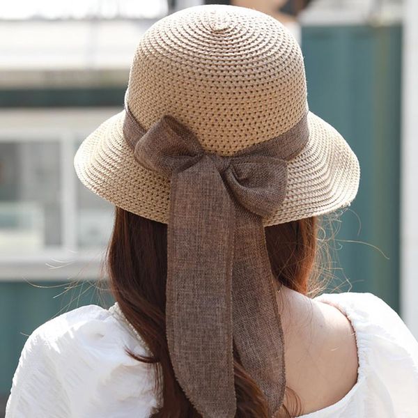summer beach hat female sun bow ribbon panama hats for women chapeu feminino sombrero floppy straw holiday wide brim, Blue;gray
summer beach hat female sun bow ribbon panama hats for women chapeu feminino sombrero floppy straw holiday wide brim, Blue;gray