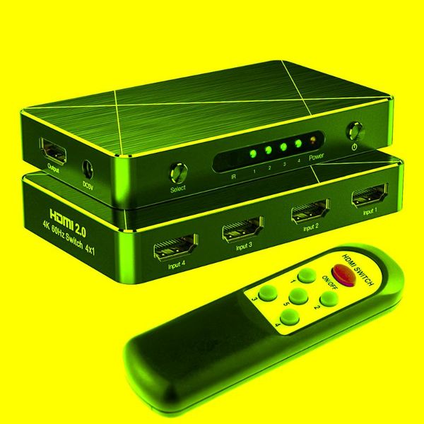 audio cables & connectors 4x1 2.0 switch 4k 60hz 4:4:4 hdr 4 port selector with remote control
audio cables & connectors 4x1 2.0 switch 4k 60hz 4:4:4 hdr 4 port selector with remote control