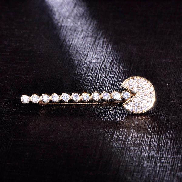 pins, brooches funmor simple zircon pacman shape for women girls gold color small suits dress hat collar clip copper brooch hijab pins, Gray
pins, brooches funmor simple zircon pacman shape for women girls gold color small suits dress hat collar clip copper brooch hijab pins, Gray